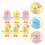 6 Stuks Easter Opwindkuiken Pluchen Speelgoed Eiermandje Vullers 4