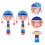 2St Draagbare Hand Rammelaars Voor Baby's Met Ontwerp 6