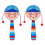 2St Draagbare Hand Rammelaars Voor Baby's Met Ontwerp 3