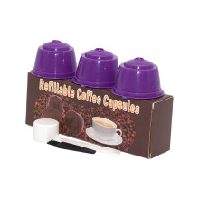 Ensemble de tasses à filtres à café avec brosse et-Violet