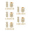 40Sets DIY Peg Figuren Beige Blanke Knutselpoppen 10
