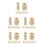 40Sets DIY Peg Figuren Beige Blanke Knutselpoppen 8