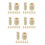 40Sets DIY Peg Figuren Beige Blanke Knutselpoppen 9