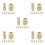 40Sets DIY Peg Figuren Beige Blanke Knutselpoppen 7