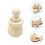 40Sets DIY Peg Figuren Beige Blanke Knutselpoppen 11