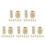 40Sets DIY Peg Figuren Beige Blanke Knutselpoppen 4