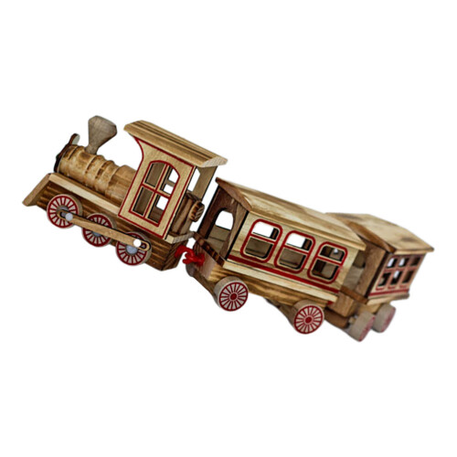 2 Sets Creatieve Kersttrein Knutselproject 1