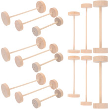 One Set Of Mini Wood Wheel Accessories For Diy Car Craft Projects