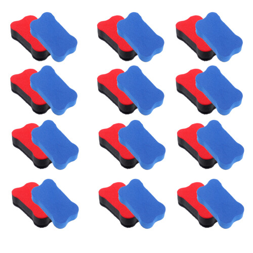 24Pcs Whiteboard Radergummi Eva Portabla För