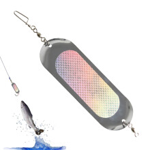 Fishing Flasher Model 01 Salmon Skateboard Metal Flash Board 23g Lures With Lights For Freshwater And Saltwater