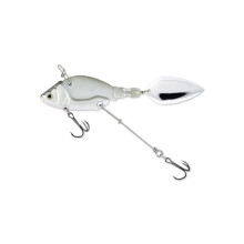 2Pcs Spinner Bait With Rotating Tail Blade, 35mm 7g, 9035, Color D9029, For Bass Trout