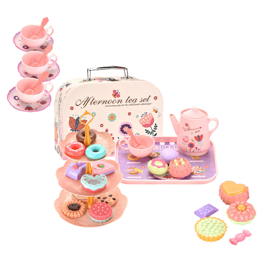 2 Zestawy PołUdniowej Herbaty, Przybory, Symulowane Jedzenie, Deser-image