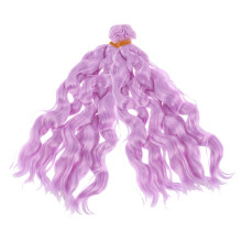 8 Unidades De Cabelo Sintético Encaracolado Para Bonecas
