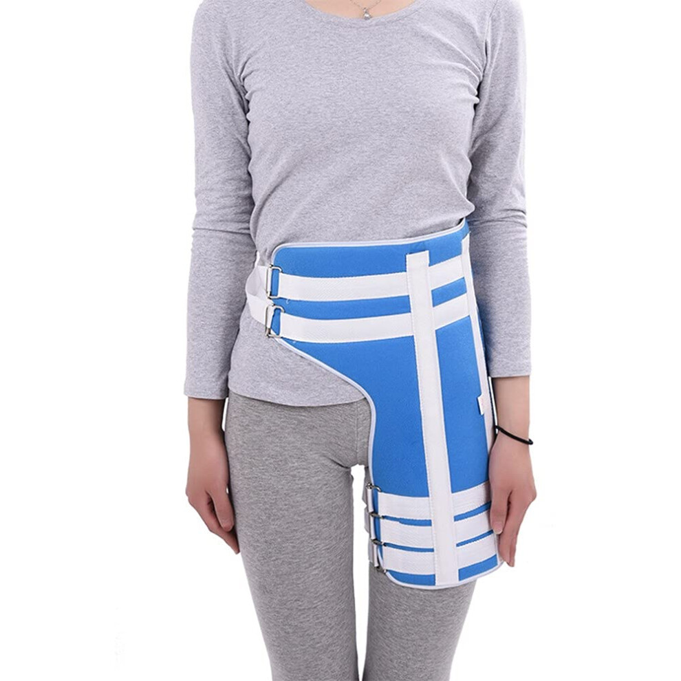 Hinged Knee Support Brace Hip Fixation Brace Hip Joint Immobilizer Belt Intertrochanteric Fracture Thigh Orthosis Size L
