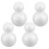 8Pcs Vita Skumgummi Bollar Polystyren Med Hål För 10