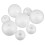 8Pcs Vita Skumgummi Bollar Polystyren Med Hål För 8