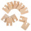 10Pcs Wood Concave Train Track Replacement Expansion Railway Tracks 10