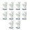 10pack Artificial Plastic Plant Corals Ornaments-Type D white 1