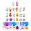 10pack Artificial Plastic Plant Corals Ornaments-Type D white 3