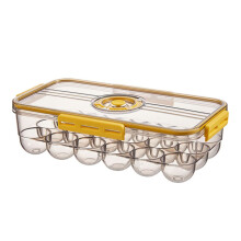 Fresh Egg Carton Timekeeping Function Large Capacity Egg Storage Box For Fridge Organization