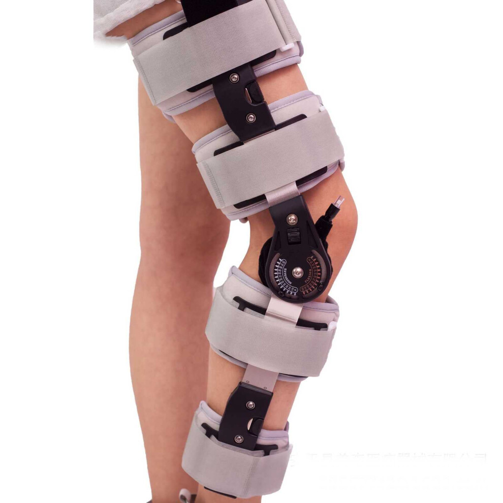 Adjustable Knee Brace Hinged Immobilizer Orthosis Stabilizer Unisex For Men And Women Recovery Support