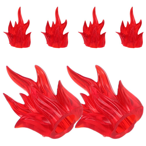 6 Stuks Actiefiguren Creatieve Bouwstenen Met Vuureffecten