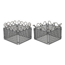2 Set Miniatyr Djurfäktning Plastlekstängsel För Byggblock