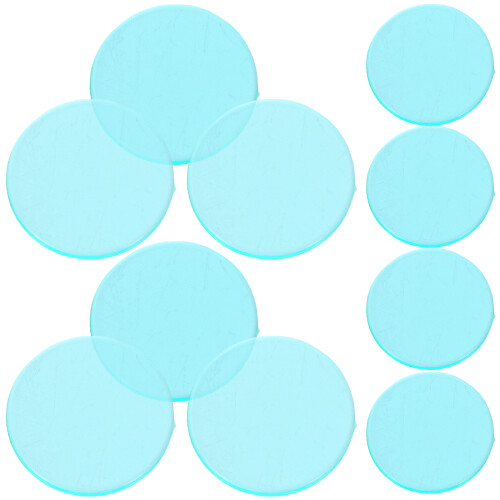 60 Transparente Kunststoff Chips Blau Für 1