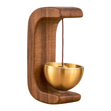 Magnetic Wood Doorbell Wind Chime For Home And Garden- Walnut