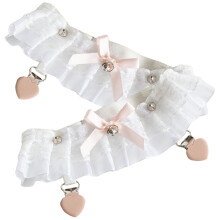 Lace Kousenbanden Bruid 45X8Cm Wit