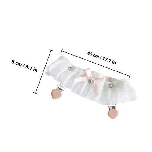 Lace Kousenbanden Bruid 45X8Cm Wit 1