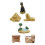 6 Pièces Jouets Égypte Antique Figurines Miniatures Pyramide Bureau 10