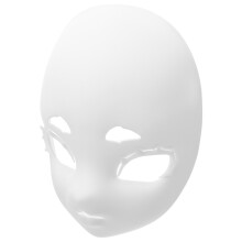 3Stk Fursuit Kopf Schädel Maske Diy Blank Weiß Tier Cosplay Unbemalt