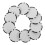 100 Pcs Plastic Poker Chips Round Colored Game Counters 2