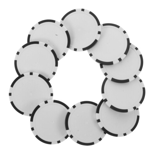 100 Pcs Plastic Poker Chips Round Colored Game Counters 1