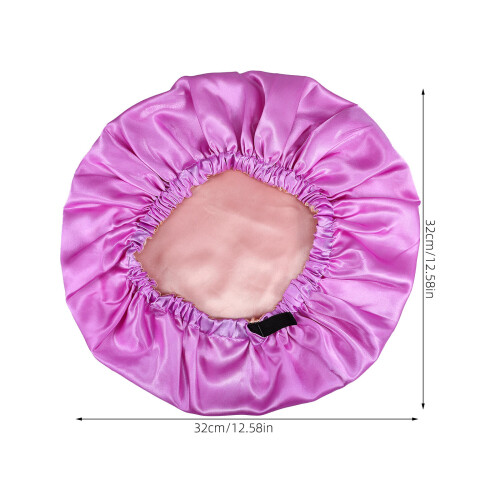 1Bonnet Violet Élastique En Satin Pour Et 2