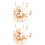 2 Sets Unfertiges Solarsystem Modell Aus Holz Dreidimensional Diy 7