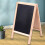 2Stk Abwischbare Whiteboard Doppelseitige Schiefertafel Holz 11