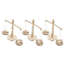 9 Sets Holzwaage Hebel Diy Stem Messung Ausgleich Spielzeug