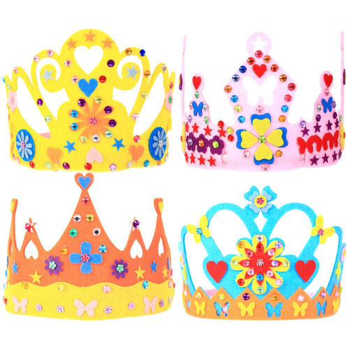4 Sets Kinderkronen Selbermachen Für Dekorative Hüte 2