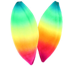 2Stk. 21Cm Kinder Klappball PVC Aufblasbar Für Draußen Regenbogen
