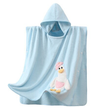 Serviette de bain multi-usages en polaire corail, séchage rapide et capuche douillette idéale pour les tout-petits
