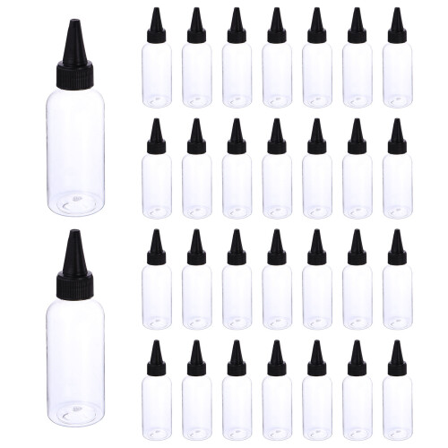 30Stk 60Ml Transparente Pigmentspenderflasche Leere Behälter