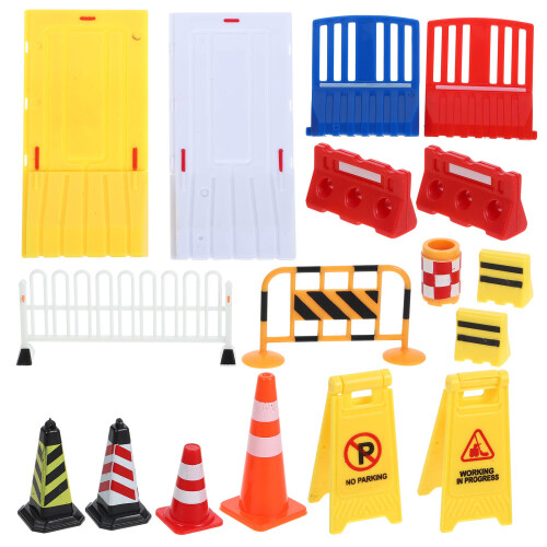 1 Set Verkehrssperre Absperrung Spielzeug 1