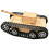 Creative Diy Assembly Tank Toy Electric Retro Model 4