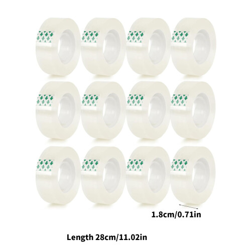 Gift Wrap Tape Transparent Tape Refills,Clear Tape Refills 2