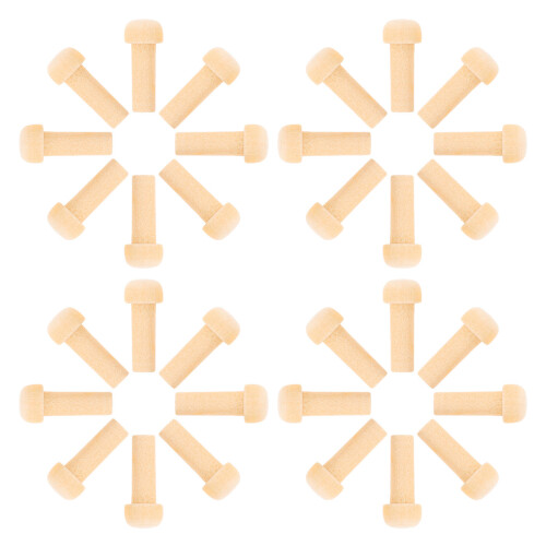 50 Unidades De Madera: Mini Planos Forma 0.79X0.31"