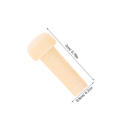 50 Unidades De Madera: Mini Planos Forma 0.79X0.31" 2