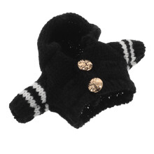 4Stk Plüschpuppen Mit Strickjacke Und Für Puppenhausdekoration