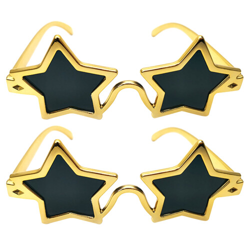 4Pcs Novelty Star Shaped Eyewear Multi Photo Booth Props